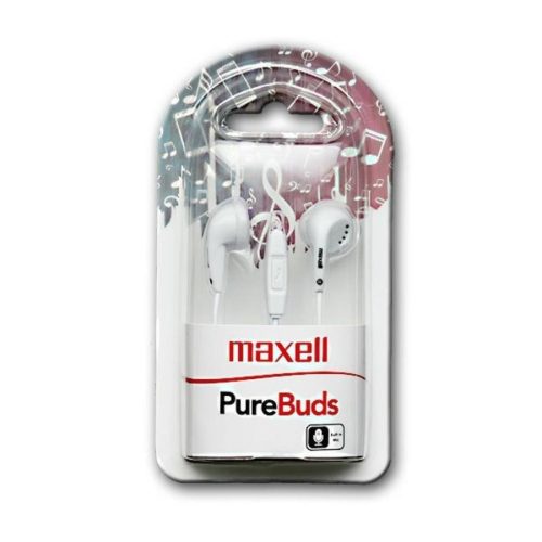 Maxell Purebuds + Mic Căşti albe