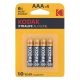 Kodak Xtralife Alkaline Long Life Micro Baterie AAA (1.5V) B4