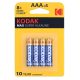 Microbaterie alcalină Kodak MAX cu durată lungă de viaţă AAA LR03 (1,5V) B4