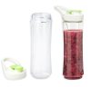 Blender pentru smoothie, sticlă Tritan de 600 ml, cuţit din oţel, funcţie puls,