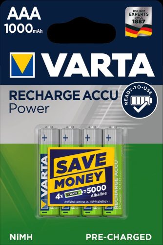 Baterie VARTA POWER R2U Micro 1000mAh AAA B4