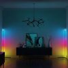 Lumină de colţ WiFi Smart RGB, lampă de podea, lumină de dispoziţie - cu telecom