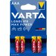 VARTA Longlife Max Power Micro baterie alcalină cu durată lungă de viaţă AAA B4