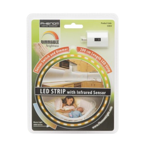 Bandă LED cu comutator cu senzor, reglabil