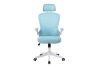 Scaun pivotant pentru birou, scaun ergonomic White-Menta