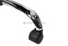 Scaun de birou executiv Premium Relax cu picioare şi cotieră cromate - negru