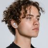 Căşti wireless Zelux, Bluetooth 5.3, reducere a zgomotului, afişaj, alb