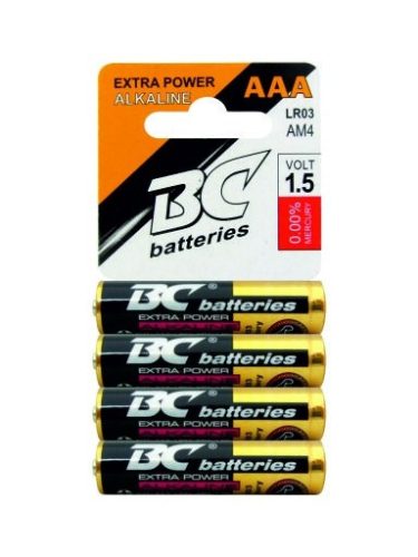 BC Baterie microalcalină extra puternică cu durată lungă de viaţă AAA (LR03) B4