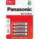 PANASONIC Zinc RED semi-durabil Micro Pencil Baterie AAA (R03) B4