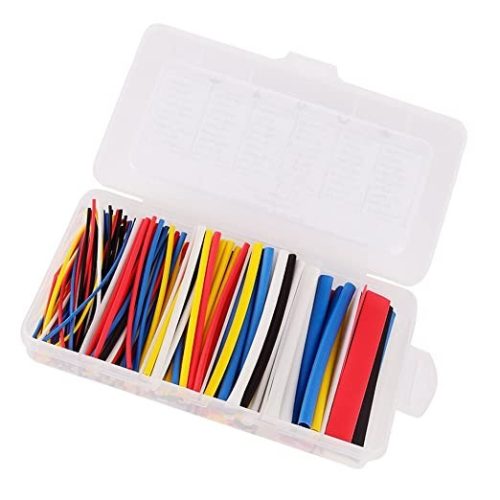 Set de tuburi termocontractabile, diferite dimensiuni, culoare, 10 cm, 100 buc