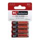 BC Extra Zinc Semiconductor Micro Baterie AAA R03 B4