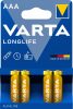 VARTA Longlife Baterie alcalină micro cu durată lungă de viaţă AAA B4