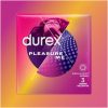 Prezervativ Durex Pleasure Me, 3 bucăţi, model cu nervuri şi puncte