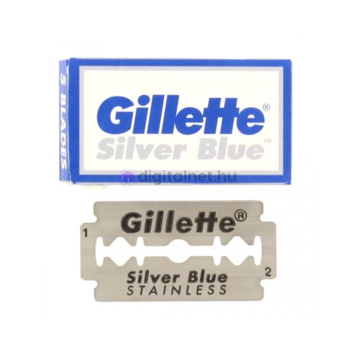Lame de ras Gillette Silver Blue, cu două tăişuri, din oţel inoxidabil, 5 buc/pa