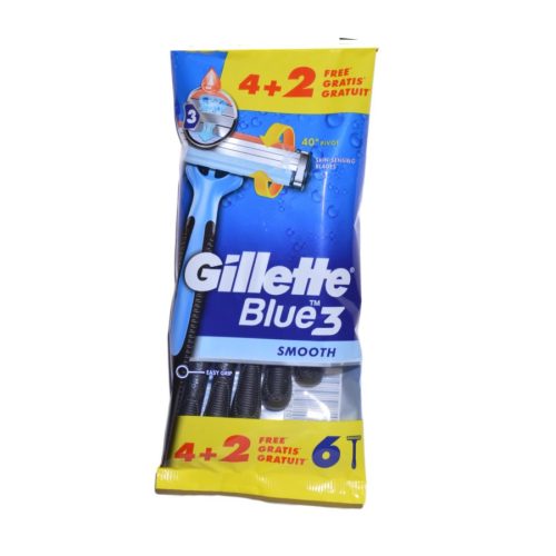 Aparat de ras de unică folosinţă Gillette Blue 3 Smooth 6pcs