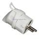 Plugvilla alb 90 grade, schuko 16 A