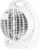 Ventilator electric alb cu încălzire radiantă