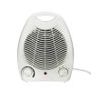 Ventilator electric alb cu încălzire radiantă