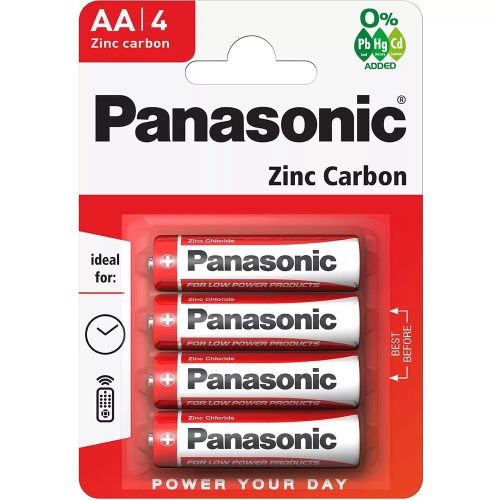 PANASONIC Baterie creion semi-durabilă Zinc RED AA (R06) B4