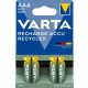Baterie VARTA R2U micro AAA longlife HR03 800mAh B4