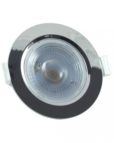 Plafonieră LED 7W - rotundă - argintiu strălucitor