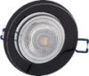 Plafonieră LED 7W - rotundă - negru lucios