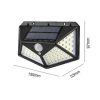 100 LED Solar Wall Light cu senzor de mişcare Erotic şi economisire a energiei