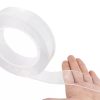 Banda adeziva dubla fata nanogel - 5 m, reutilizabila, rezistenta, transparenta