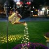 Rezervor solar de apă cu lumină LED, efect de jet de apă, alb cald IP44