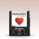 Prezervativ Masculan 3 bucăţi XXL Negru