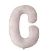 Pernă de sarcină în formă de C 140x80 cm, suport complet pentru corp, material p