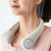 Ventilator portabil cu agăţare la gât 3 trepte, utilizare fără mâini, flexibil