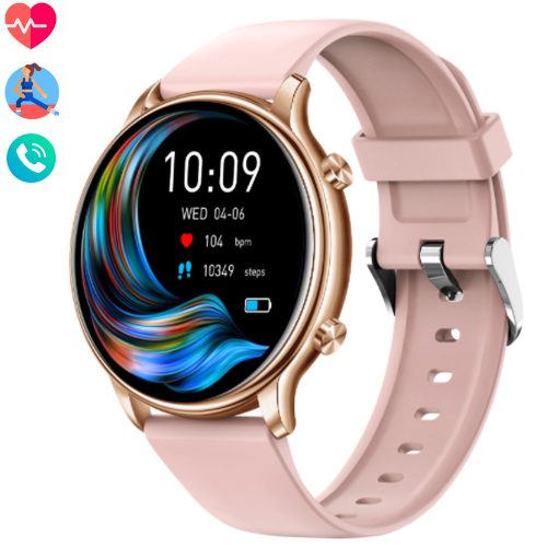 Smartwatch roz - Ceas cu suport pentru stilul de viaţă