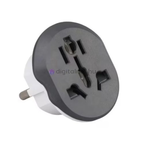 Convertor adaptor de călătorie 220V (adaptor de călătorie) Alb-negru