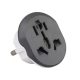 Convertor adaptor de călătorie 220V (adaptor de călătorie) Alb-negru