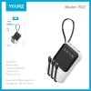 Power Bank Digital Display 8000 mAh 3 în 1 Tip-C, fulger, micro USB