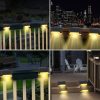 Lámpă solară de margine, montabilă pe trepte sau balustrade, impermeabilă, neagr