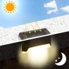 Lámpă solară de margine, montabilă pe trepte sau balustrade, impermeabilă, neagr