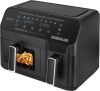 Frigider cu aer cald Cuptor cu coş dublu XXL 8,3L 2700W 2 zone de gătit zonă dub
