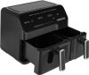 Frigider cu aer cald Cuptor cu coş dublu XXL 8,3L 2700W 2 zone de gătit zonă dub