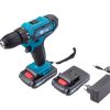 Set burghiu şi şurubelniţă fără fir cu 28 de accesorii + 2 baterii Li-ion 36V al