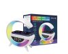 Încărcător wireless 5 în 1 - Bluetooth, ceas, difuzor, lampă RGB, alarmă