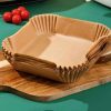 Hârtie de copt pentru friteuze - pentru cuptor fără ulei - pătrată - 20 cm - 100