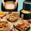 Hârtie de copt pentru friteuze - pentru cuptor fără ulei - pătrată - 20 cm - 100