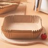 Hârtie de copt pentru friteuze - pentru cuptor fără ulei - pătrată - 20 cm - 100