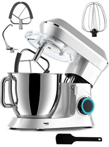 Robot de bucătărie Mixer planetar 2200W Argint Argint