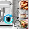 Robot de bucătărie Mixer planetar 2200W Argint Argint