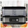 Deshidrator de alimente pentru ciuperci, legume şi fructe 450W inox