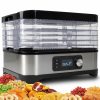 Deshidrator de alimente pentru ciuperci, legume şi fructe 450W inox