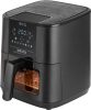 ECG Air Fryer 5,5L friteuză cu aer cald fără ulei cu afişaj digital, fereastră